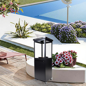 <span class=keywords><strong>Chauffage</strong></span> au gaz vertical carré moderne en acier ENZHI avec allumage par impulsions, portable pour terrasses et patios extérieurs, idéal pour jardins et événements - Product Image 5