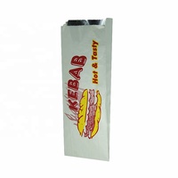 Sacs d'emballage pour aliments et boissons, 100 pièces, emballage poche en papier revêtu jetable, pour les aliments et les boissons, impression floxo