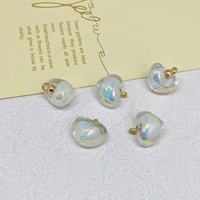 Perles colorées de forme irrégulière, imperméables, à surface brillante, 30 pièces, ensemble de pendentifs acryliques irisés pour collier, bracelet, bijoux