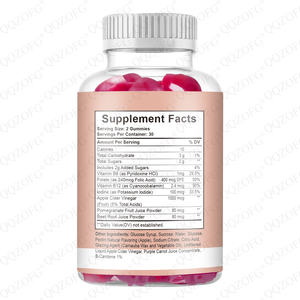 Ventas calientes OEM Adelgazamiento <span class=keywords><strong>Gummies</strong></span> Skinny <span class=keywords><strong>Gummies</strong></span> Promover el sistema de metabolismo Barriga plana KETO + ACV con superalimento - Product Image 2