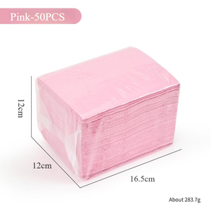 50pcs Disposable Paper Tattoo Cleaning Pads <b>Square</b> Double <b>Sided</b> Nail <b>Table</b> Mat Manicure Work Pads - Product Image 4