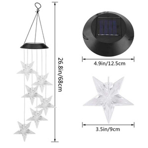 Solar Hummingbird Wind Chime <b>Led</b> Color Changing Outdoor Garden Decor Hanging Waterproof Solar Powered <b>Light</b> - Product Image 3