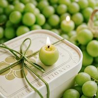 Bougie parfumée écologique en forme de raisin réaliste, en cire de soja naturelle, pour la fête des mères, les anniversaires, les dîners, centre de table