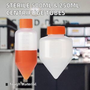 Grande Estoque BKMAM Marca Estéril 500ml 250ml PP Plástico Centrífuga Tubos Garrafa De Fundo Cônico para Modelo de Finalidade - Product Image 2