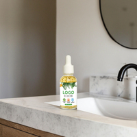 Huile de croissance capillaire au gingembre entièrement naturelle, formule 2-en-1 anti-graisse, nourrissante pour le cuir chevelu, croissance rapide, 30 ml, avec logo personnalisé et marque privée