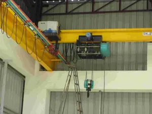 KRISHNA ENGINEERING Electric Wire Rope <b>Hoist</b> 20 Ton Capacity Remote Control Ground Operation Orange Steel Industrial - Product Image 3