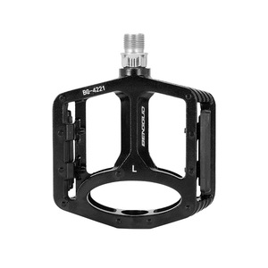 Pédales de vélo en alliage d'aluminium Yueli BG-4221 avec roulements à billes, pédales de vélo de route noires - Product Image 1