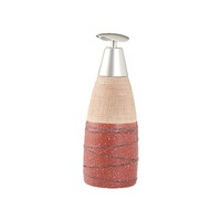 Bouteille pompe en céramique légère de style luxueux pour savon pour les mains, lessive, gel douche ; Distributeur rechargeable grande capacité