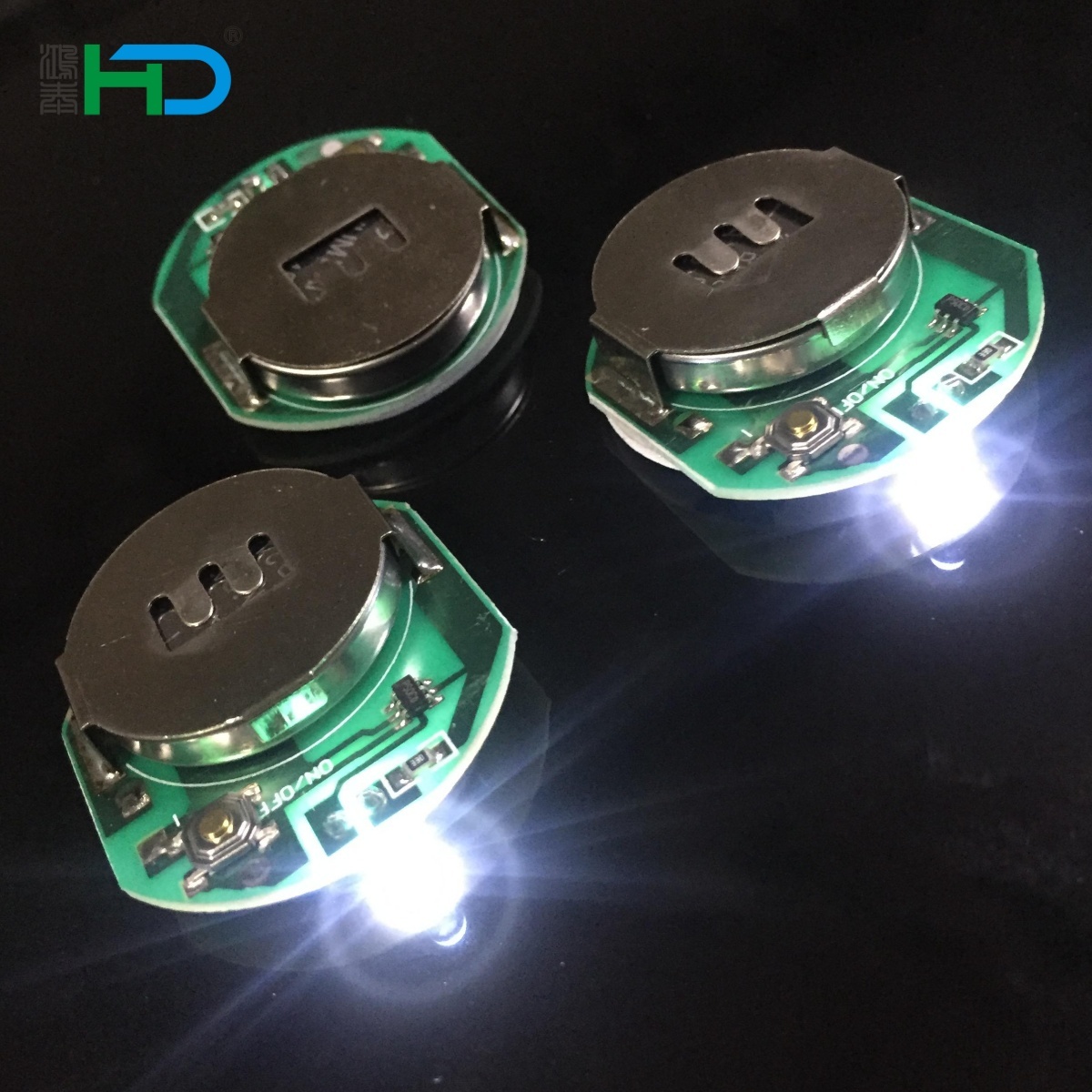 Factory Outlet Round Led Lights for Crafts Mini Single Led Lamp Small Cr2032 Battery Operated Led Flashing Module for Display