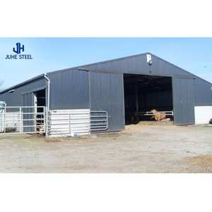 Maison <span class=keywords><strong>de</strong></span> ferme moderne pour chèvre et mouton, hangar à structure en acier détachable - Product Image 2