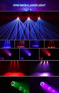 ไฟ LED Beam Wash <span class=keywords><strong>Zoom</strong></span> 7x40W Bee Eye Moving Head พร้อมเอฟเฟกต์เลเซอร์ RGB 5W สำหรับงานแสดงบนเวที เหมาะสำหรับดีเจ คลับ บาร์ งานแต่งงาน - Product Image 5
