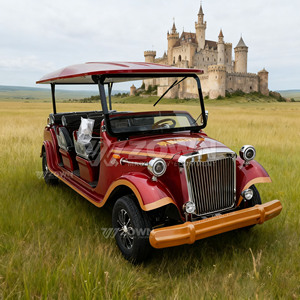 Coche Eléctrico Clásico Retro Vintage con Toldo para Servicio de Turismo en Parques y Castillos - Product Image 2