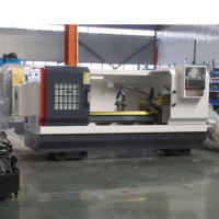 Torno de Metal Horizontal de Alta Precisión CK6150, de Uso Pesado, con Control CNC Fanuc, de un Solo Husillo y Bancada Plana, en Oferta