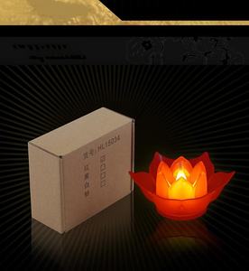 <span class=keywords><strong>Bougie</strong></span> électronique <span class=keywords><strong>LED</strong></span> Lotus sans fumée, en plastique, sûre, fonctionnant sur piles, veilleuse, lanterne, festival, Halloween, Diwali, Noël - Product Image 3