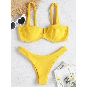 Maillot de bain sexy dos nu pour femme, coupe haute, effet ventre plat, monokini amincissant, imprimé uni, service OEM, tailles XL-XS - Product Image 3