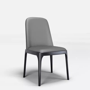 Silla de Comedor Contemporánea de Madera Maciza de Lujo con Tapicería de Cuero <span class=keywords><strong>Blanco</strong></span>, Diseño de Cabeza de León, Patas de Metal, para Hogar, Bar y Parque - Product Image 1