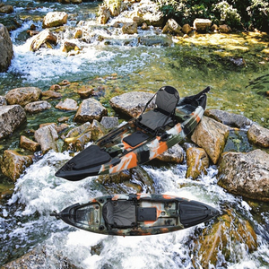 Kayak da Pesca da 2,9m con Capacità di Carico di 170kg, Ampio Spazio di Stoccaggio, Attrezzatura per Motore, Sit-on-Top per Laghi e Fiumi, Vendita all'Ingrosso - Product Image 3