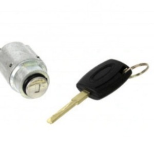 Ford Focus Hood <b>Lock</b> Cylinder 3M51-16701-AA Cylindrical <b>Lock</b> With 1 <b>Key</b> Bright Chrome Plated Black - Product Image 3