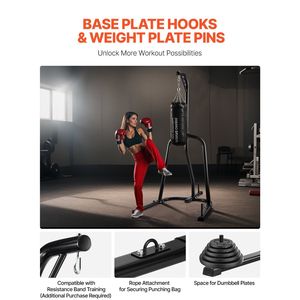 Soporte de Boxeo de Acero Reforzado para Gimnasio, de Alto Impacto, 69x48.5x84 Pulgadas, Modelo D0100X3GZY6 - Product Image 5