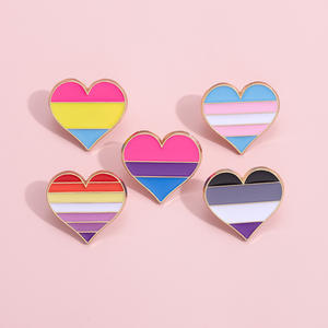 Pin de Solapa Esmaltado LGBT, Gay, <span class=keywords><strong>Pansexual</strong></span>, Asexual, Bisexual, Genderqueer, No <span class=keywords><strong>Binario</strong></span>, Mini Banderas de Colores del Arcoíris, Pin de Metal Esmaltado Duro y Suave - Product Image 4