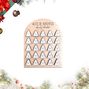Decorazioni Natalizie in Legno, Ornamento Conto alla Rovescia del Grinch, Calendario dell'Avvento, Decorazione da Tavolo e da Appendere <span class=keywords><strong>per</strong></span> la Casa - Product Image 1