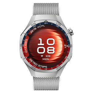 Montre connectée EDS SK8Mini avec bracelet en acier argenté, 3 paires de bracelets interchangeables, étanche IP68, mode Dynamic Island, modes sportifs, affichage permanent. - Product Image 2