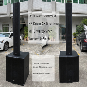 Hoạt động đầy đủ bộ Loa cột khuếch đại công suất cao 1200W Loa siêu trầm 18inch âm thanh mảng chuyên nghiệp - Product Image 2