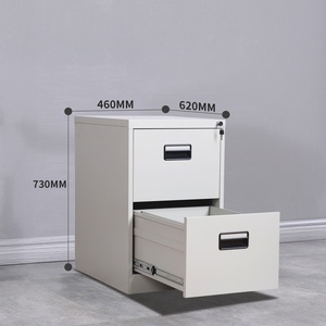 Văn phòng nhà trường trắng <span class=keywords><strong>2</strong></span> ngăn kéo kim loại Tủ hồ sơ thép chỉ số Thẻ Văn Phòng lưu trữ tủ - Product Image 2