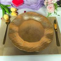Assiettes de présentation en plastique de 13 pouces, abordables, pour mariages et événements, vente en gros