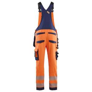 BLAKLADER - 262616485389D112 Peto con pechera Hi-Vis 4-Way stretch Naranja/Azul marino-EAN 7330509930496 ROPA DE TRABAJO DE 2017 - Product Image 2