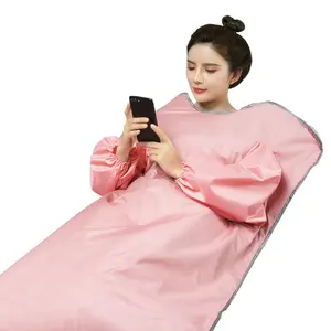 Home Massage Beauty Shaping Sweat Steaming Fir Far Infrared Thermal Blankets Black Heat Therapy Fir Sauna Blanket For Spa