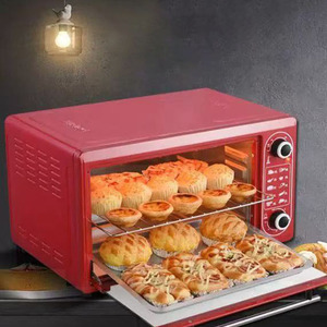 Horno de Sobremesa de Acero Inoxidable para el Hogar, Temporizador, Gran Capacidad, Sin Humo, Multiusos, para Hacer Pan y Pizza - Product Image 2
