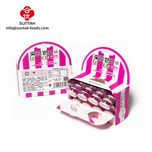 ผู้จัดจําหน่ายขนม OEM ขายร้อนอัดโยเกิร์ตเปรี้ยวรสแท็บเล็ตขนมหวานลูกอมเคี้ยวประเทศไทยลูกอมนมแข็ง - Product Image 2