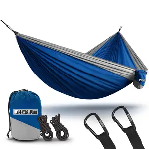 캠핑 액세서리 야외 사용자 정의 초경량 휴대용 Hamacas 나일론 배낭 해먹 스윙 텐트 스트랩 해먹 로프
