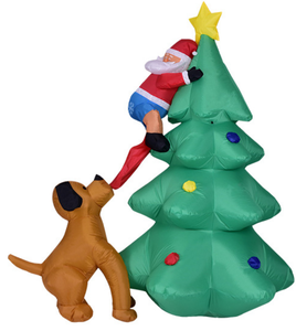 Vente flash Noël Arbre de Noël gonflable Modèle Ornements de jardin Décoration de fête de vacances - Product Image 1