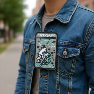 Patch in tessuto Ilan Capricorn 8x5 cm termoadesivo per abbigliamento - Product Image 3