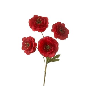 Fleurs de pivoine artificielles Junheyuan, 4 têtes sur une seule branche, décoration de mariage pour salon, meuble TV, table à manger - Product Image 5