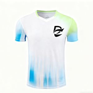เสื้อยืดแบดมินตันแบบแห้งเร็ว ซับเหงื่อ สำหรับฤดูร้อน ผลิตจากโพลีเอสเตอร์  แบบยูนิเซ็กซ์  สำหรับผู้ชาย ออกกำลังกาย วิ่งกลางแจ้ง เล่นกีฬา - Product Image 1