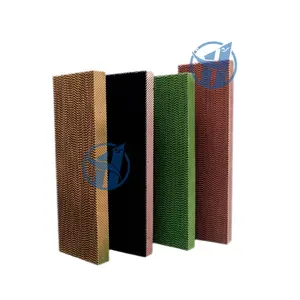 7090 Green Wet Curtain For Chicken House Cooling System For Farm Poultry 1800*600*150mm Brown Cooling Pad