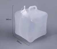 Seau en plastique carré de 10L/20L en boîte, prix bas, bonne étanchéité, sans fuite, sans poignée, pliable, trous, robinet