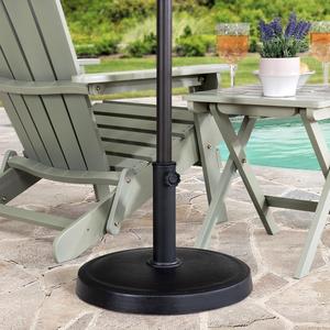 New Design 10kg Round Resin Plastic <strong>Concrete</strong> Umbrella <strong>Base</strong> Black <strong>Parasol</strong> <strong>Base</strong> for Patio Outdoor Furniture - Product Image 5