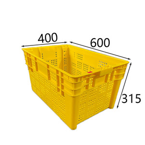 <span class=keywords><strong>Caisse</strong></span> en plastique empilable à Logo personnalisé, 600X400X315, boîtes à fruits, en plastique, avec couleurs meuble - Product Image 4