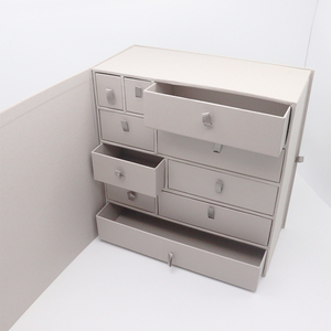 Caja de regalo de memoria personalizada de lujo para recién nacido con cierre magnético, cajones multicapa y carpeta de documentos, caja de embalaje de recuerdo para bebé - Product Image 2