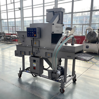 Machine automatique de panure pour poissons/crevettes/coquilles Saint-Jacques, ligne de production de tempura de crevettes SXJ400-V à vendre