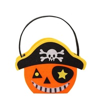 Sac à bonbons en forme de crâne dans la tête de citrouille, accessoire pour Halloween, vente en gros, économique,