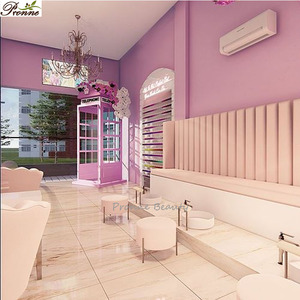 <span class=keywords><strong>Station</strong></span> de luxe à jet magnétique rose de style français, spa de pédicure sur mesure, banc unique avec bain - Product Image 3