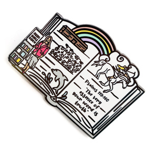 Promotional Custom <strong>Metal</strong> Book Lover Enamel Lapel Pins Bookish Suppliers - Product Image 3
