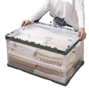 Neues Design Kunststoff Faltbarer transparenter Aufbewahrung schrank Kleidung Organizer Aufbewahrung Kunststoffs chu blade Abnehmbare Aufbewahrung sbox