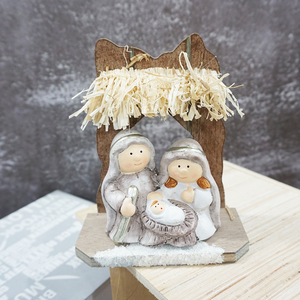 Estatuillas de la Santa Familia de Navidad, juegos de Natividad con escena de pesebre - Product Image 5