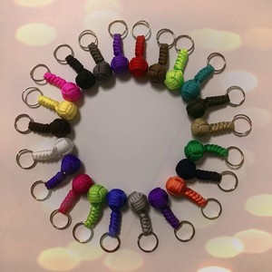 WoYg Glass Ball Key Chains 11cm <b>Light</b> Weight Decorative Outdoor <b>Rope</b> Pendant Backpack Accessory - Product Image 4